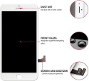 Wyświetlacz LCD ekran dotykowy zamiennik Hoonyer do iPhone 7 biały zestaw