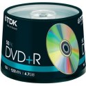 Płyta DVD TDK DVD+R 4.7 GB 16x 120 min. 50 szt Płyta DVD TDK DVD+R 4.7 GB 16x 120 min. 50 szt