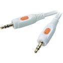 Kabel audio jack/jack 3,5mm Speaka biały 1,8m Kabel audio jack/jack 3,5mm Speaka biały 1,8m