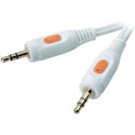 Kabel audio jack/jack 3,5mm Speaka biały 1,8m Kabel audio jack/jack 3,5mm Speaka biały 1,8m