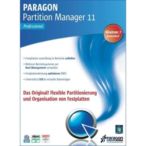 Paragon Partition Manager 11 Professional BOX ORGI