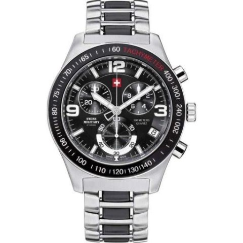 Zegarek Swiss Military Chronograph 20074ST-1MBK Zegarek Swiss Military Chronograph 20074ST-1MBK