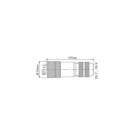 Gniazdo proste M12 PROFIBUS 756-9402/060-000 1szt. Gniazdo proste M12 PROFIBUS 756-9402/060-000 1szt.