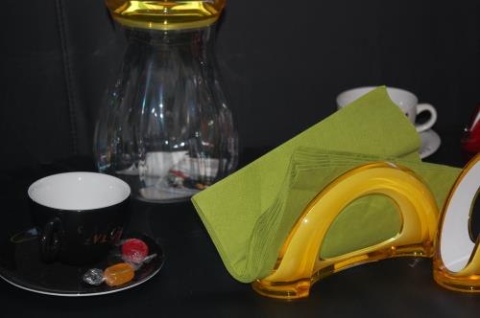 Serwetnik Guzzini żółty podstawka pod serwetki