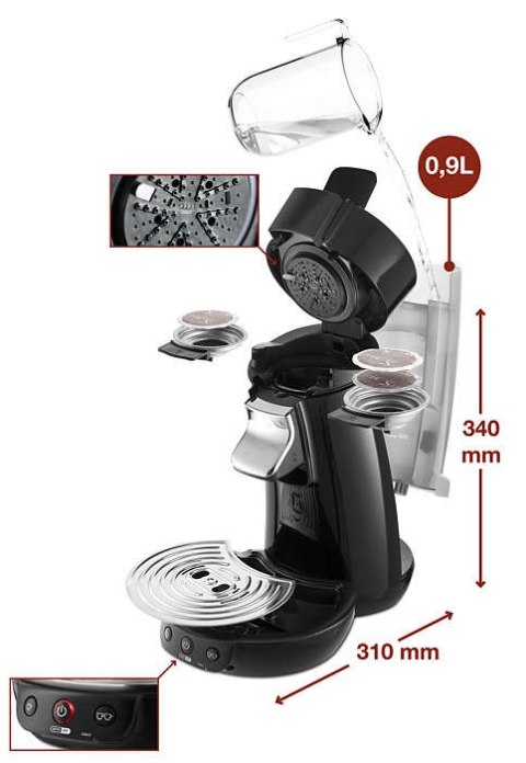 Czerwony Ekspres Philips Senseo HD7829/81 VivaCafe Czerwony Ekspres Philips Senseo HD7829/81 VivaCafe