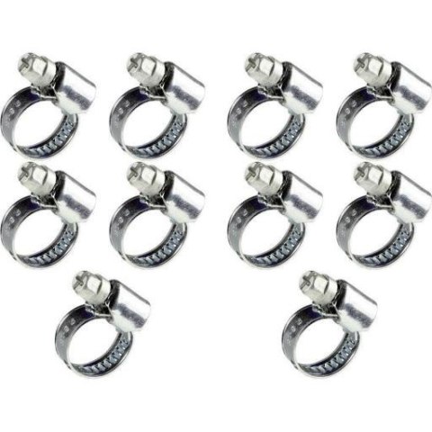 Opaska zaciskowa obejma 20 sztuk Sanifri 470010470 8-16 mm zaciski do węża Opaska zaciskowa obejma 20 sztuk Sanifri 470010470 8-16 mm zaciski do węża