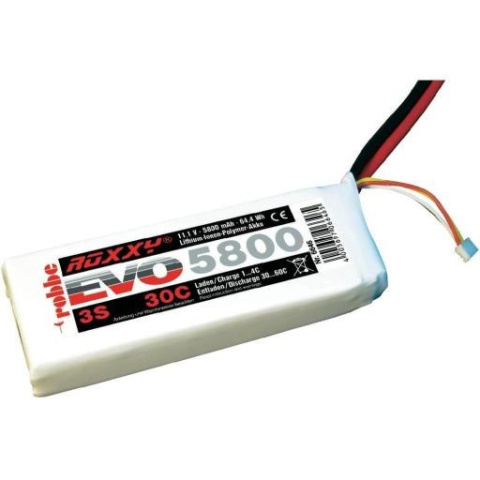 Pakiet baterie LiPo ROXXY EVO3 11,1V 5800mAh 30C Pakiet baterie LiPo ROXXY EVO3 11,1V 5800mAh 30C
