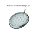 Lampy LED Gotowy zestaw 3szt 1,2W 230V Podszafkowa