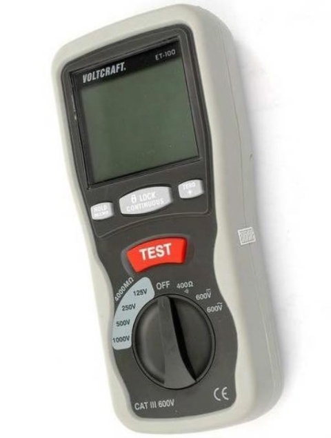 MIERNIK REZYSTANCJI IZOLACJI Voltcraft ET-100 MIERNIK REZYSTANCJI IZOLACJI Voltcraft ET-100