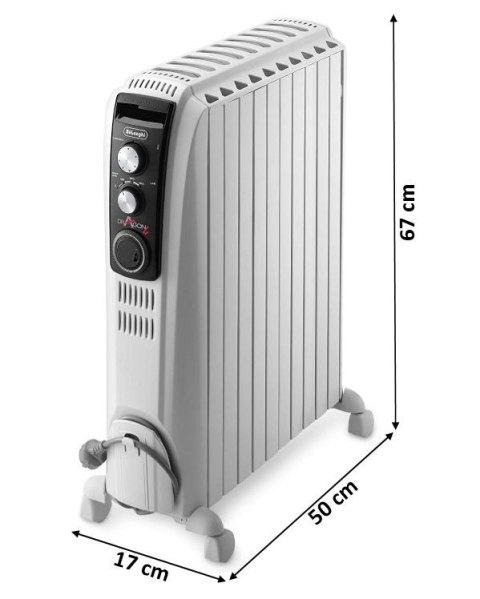 Grzejnik olejowy DELONGHI TRD41025T 2500W 75m3 Grzejnik olejowy DELONGHI TRD41025T 2500W 75m3