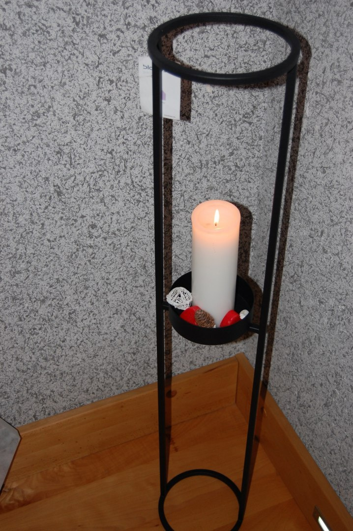 latarnia świecznik stojak Blomus Nero stal 120 cm