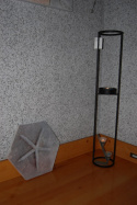 latarnia świecznik stojak Blomus Nero stal 120 cm