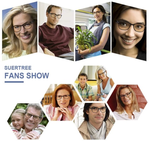 SUERTREE blokujące niebieskie światło 3X okulary +1,5 SUERTREE blokujące niebieskie światło 3X okulary +1,5