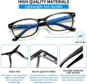 SUERTREE blokujące niebieskie światło 3X okulary +1,5