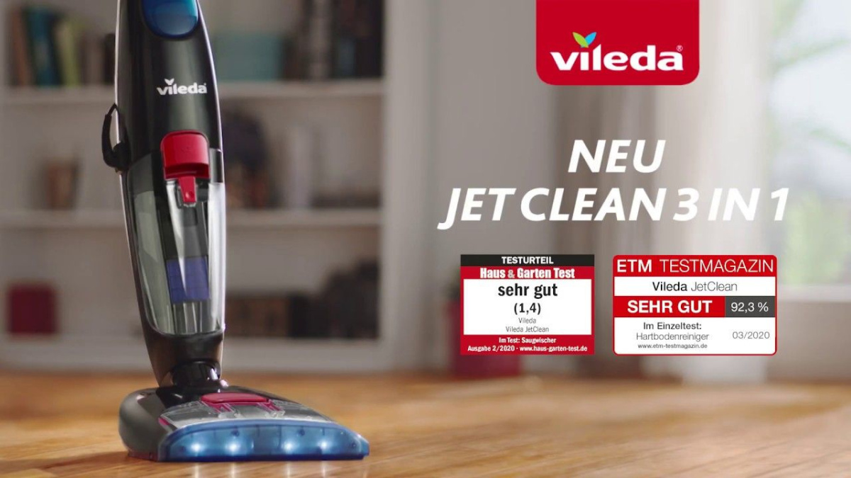Odkurzacz 3w1 Vileda JetClean ODKURZA-MYJE-OSUSZA Odkurzacz 3w1 Vileda JetClean ODKURZA-MYJE-OSUSZA