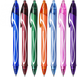 bic Długopisy żelowe szybkoschnące kolory 7sztuk