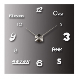 Zegar ścienny ZEGAR srebrny 60-120cm DIY JM-11