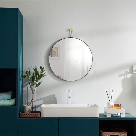 Okrągłe lustro ścienne Harmati 50cm