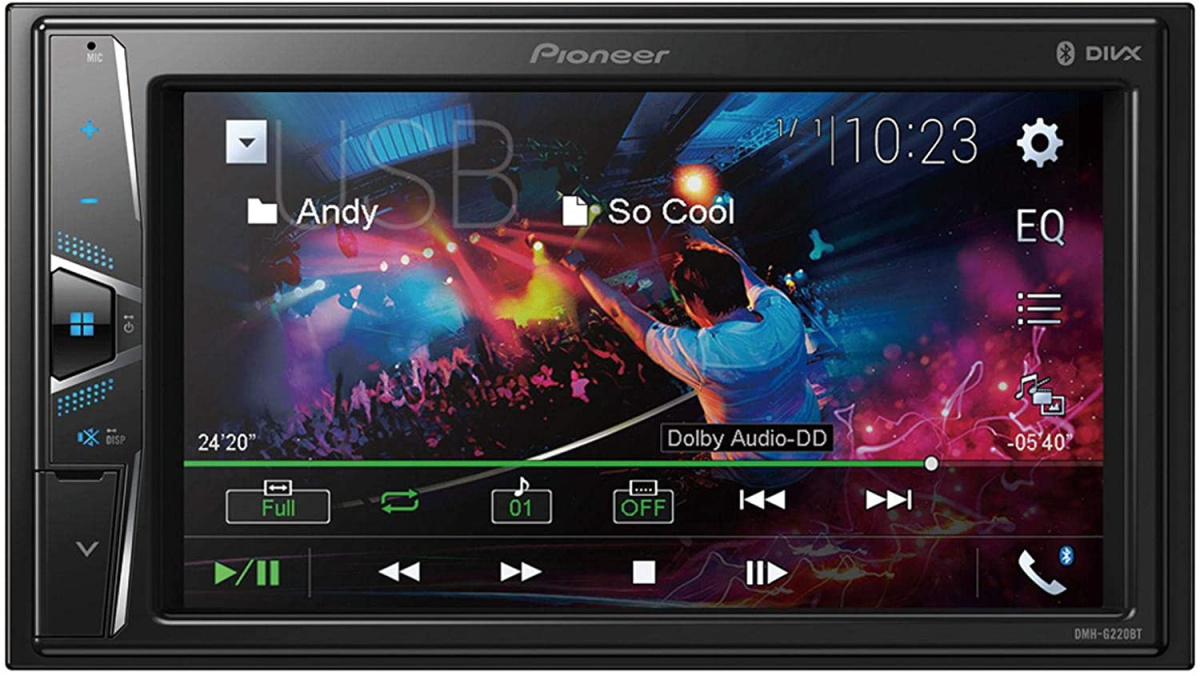 Radio samochodowe PIONEER DMH-G220BT Bluetooth LCD