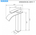 Bateria umywalkowa Dalmo DBWF01WD wodospad