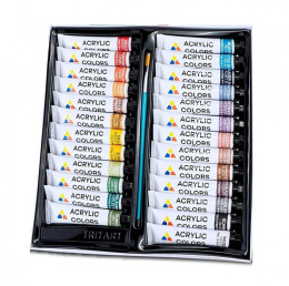 Zestaw farb akrylowych Tritart 25 kolorów