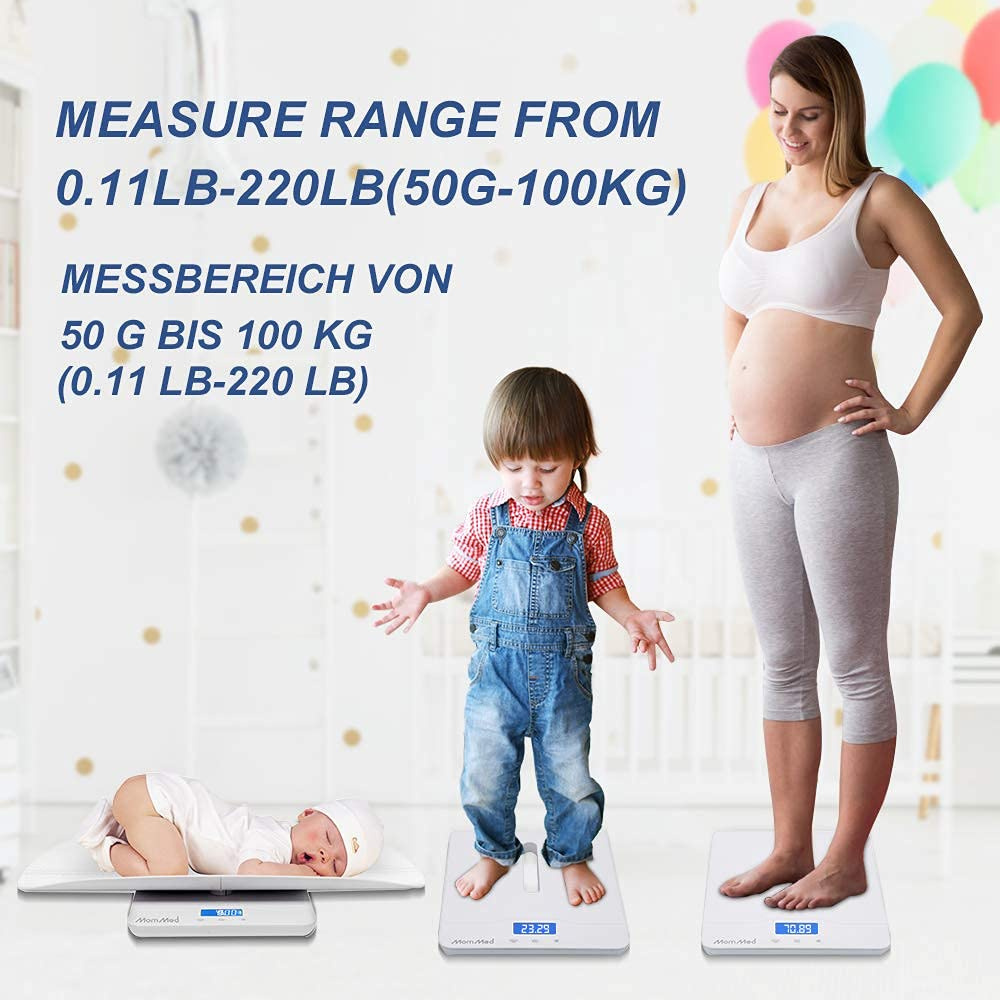 Cyfrowa waga łazienkowa MomMed niemowlęca 100kg Cyfrowa waga łazienkowa MomMed niemowlęca 100kg