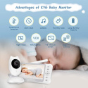 Elektroniczna niania dla niemowląt KYG 4,3" LCD 480p