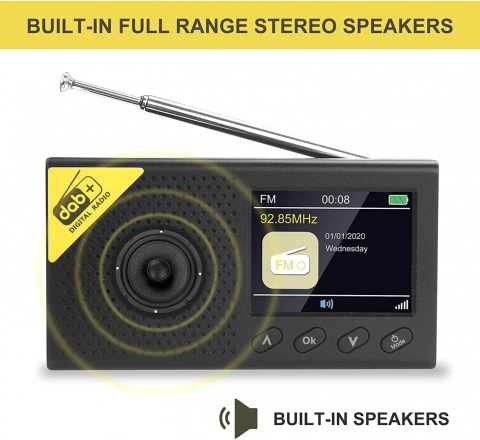 Przenośne radio VIFLYKOO DAB+/FM Bluetooth Przenośne radio VIFLYKOO DAB+/FM Bluetooth