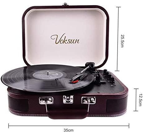 Gramofon VOKSUN S300 Bluetooth USB RCA AUX Gramofon VOKSUN S300 Bluetooth USB RCA AUX