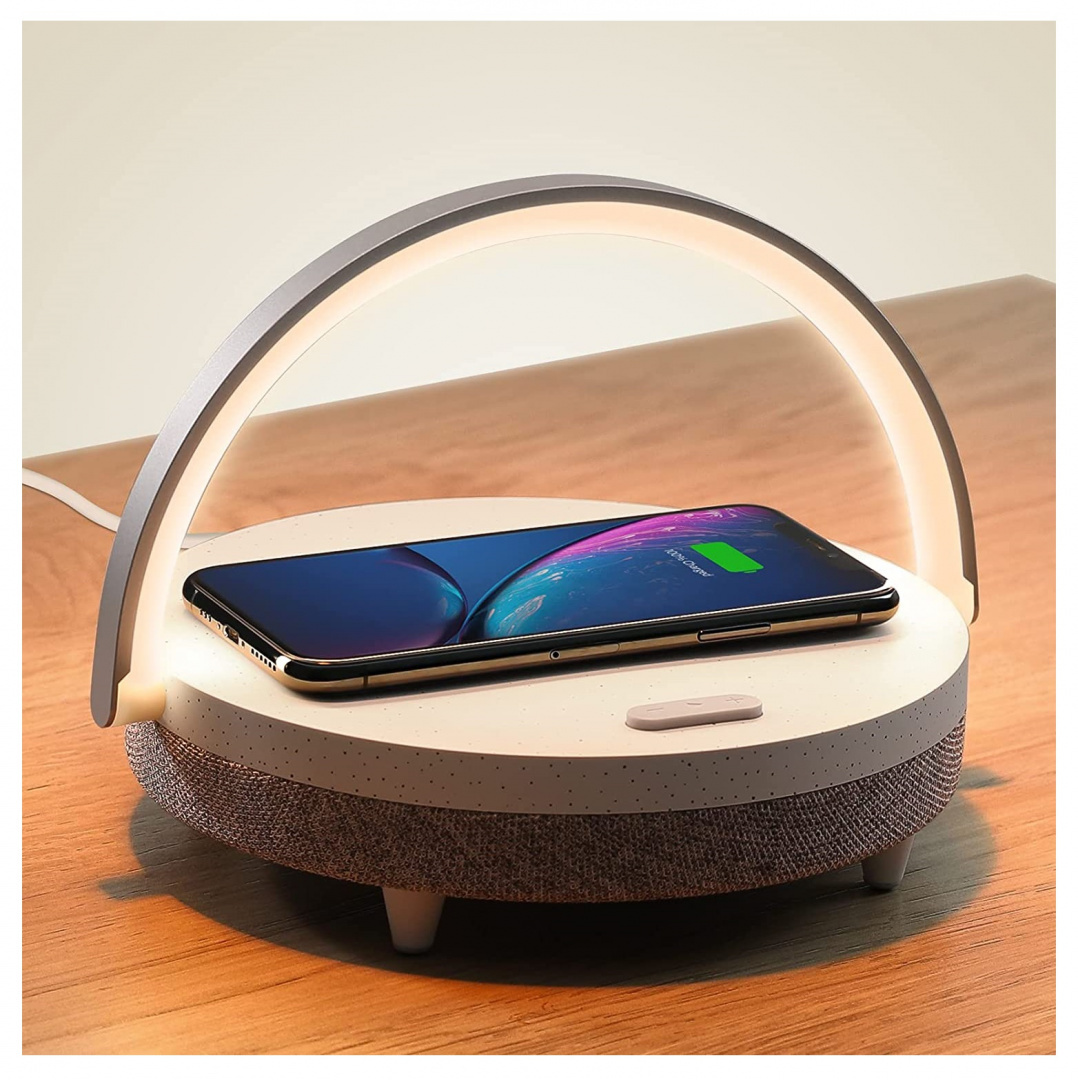 Lampka USB głośnik ładowarka indukcyjna EZVALO Lampka USB głośnik ładowarka indukcyjna EZVALO