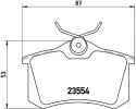 Klocki hamulcowe BREMBO P 85 020X tylne