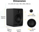 Monitory studyjne Donner DYNA 4 głośniki Bluetooth Monitory studyjne Donner DYNA 4 głośniki Bluetooth
