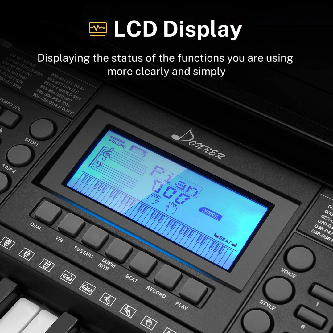 Keyboard DONNER DEK-610 61 klaw. organy zestaw! Keyboard DONNER DEK-610 61 klaw. organy zestaw!