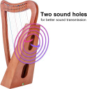 15-strunowa mahoniowa harfa AKLOT