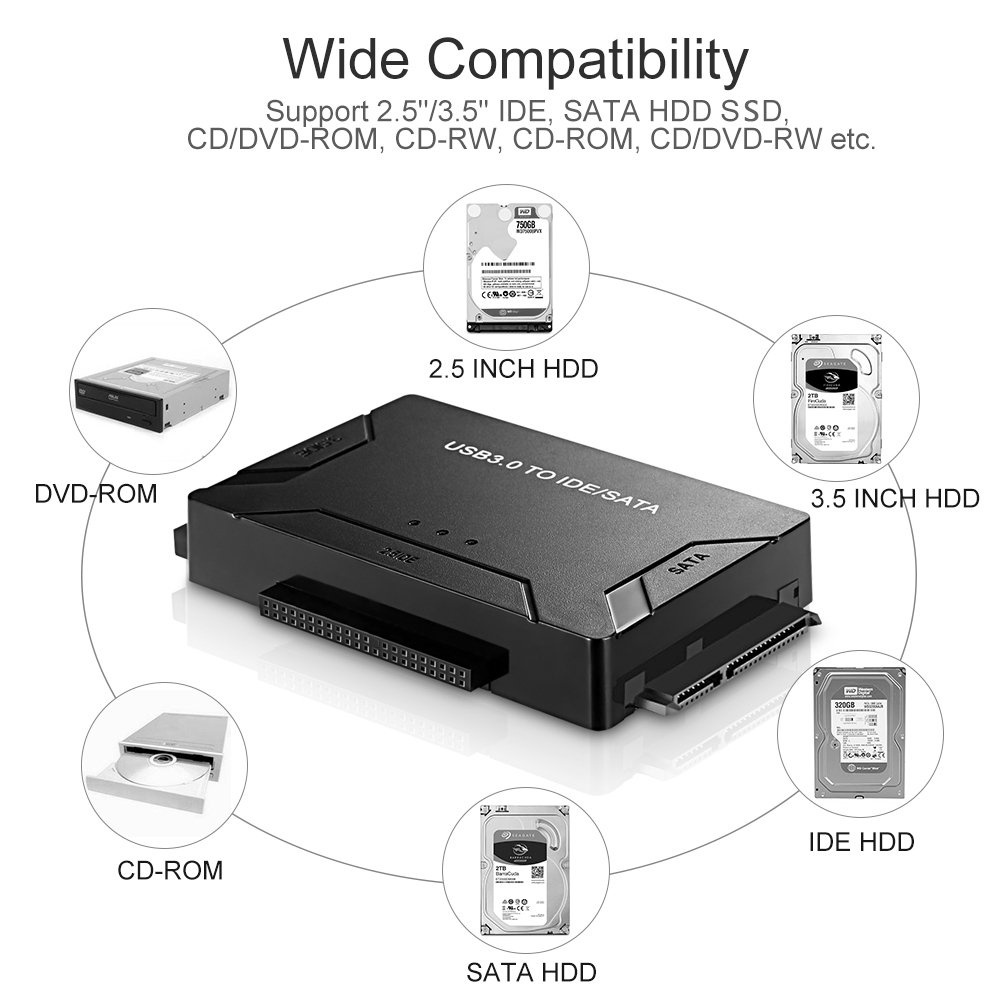 Adapter konwerter POSUGEAR IDE SATA USB 3.0 Adapter konwerter POSUGEAR IDE SATA USB 3.0