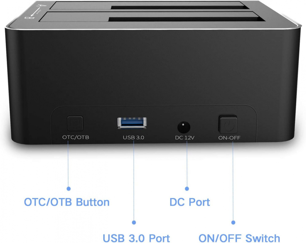 Stacja dokująca RSHTECH SATA 2X USB 3.0 16TB Stacja dokująca RSHTECH SATA 2X USB 3.0 16TB