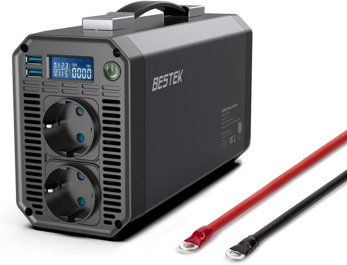 Samochodowy konwerter napięcia 1200 W BESTEK Samochodowy konwerter napięcia 1200 W BESTEK