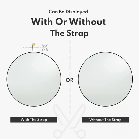 Okrągłe lustro ścienne Harmati 50cm