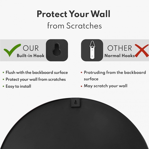 Okrągłe lustro ścienne Harmati 50cm