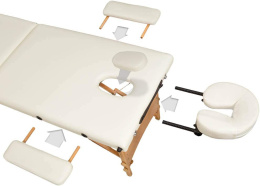 Stół do masażu składany Drewno Naipo łóżko