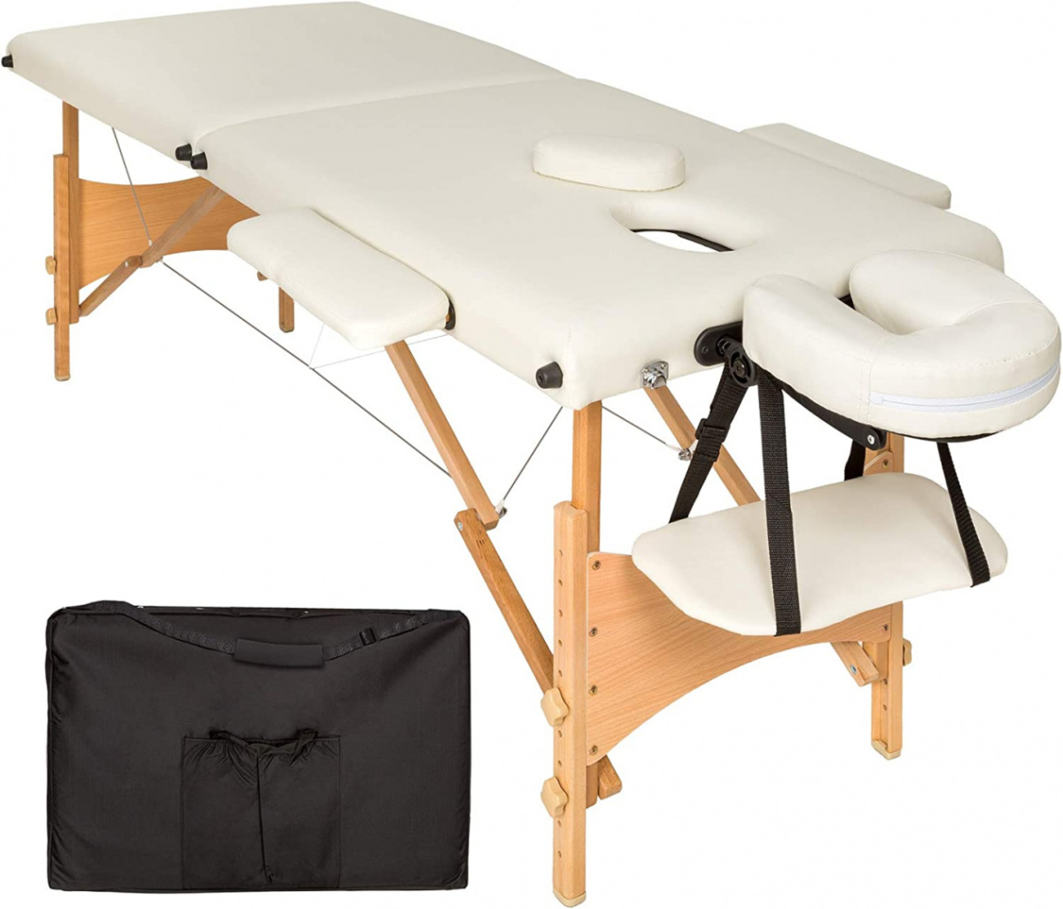 Stół do masażu składany Drewno Naipo łóżko