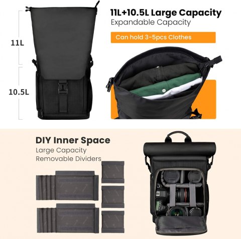 TARION plecak na aparat SP-01-czarny TORBA LAPTOP TARION plecak na aparat SP-01-czarny TORBA LAPTOP
