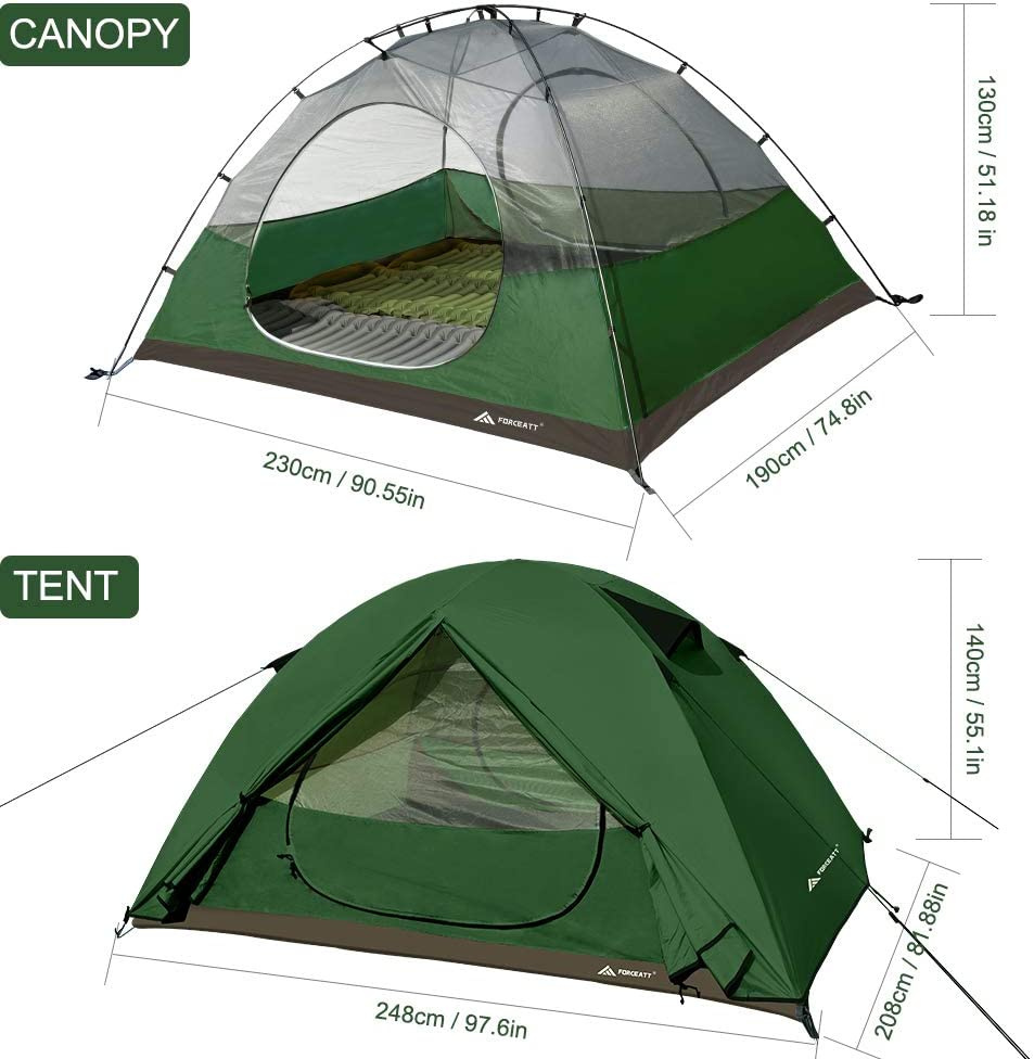 Namiot turystyczny 4-osobowy 230 x 190 x 130 cm