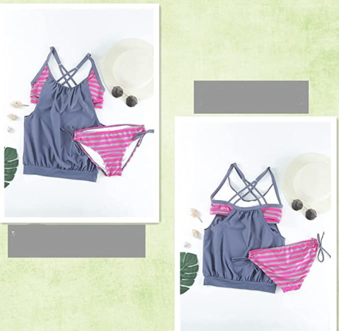 STRÓJ KĄPIELOWY Tankini kostium kąpielowy XL STRÓJ KĄPIELOWY Tankini kostium kąpielowy XL