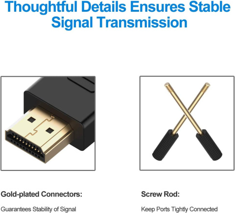 WYTRZYMAŁY KABEL HDMI DVI DWUKIERUNKOWY 1,8M WYTRZYMAŁY KABEL HDMI DVI DWUKIERUNKOWY 1,8M