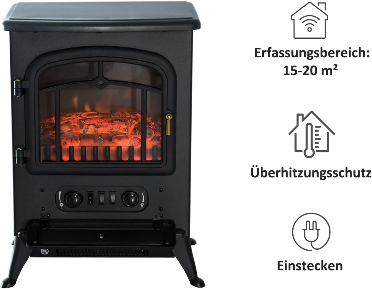 Kominek Elektryczny Efekt Płomienia Grzejnik 1850W Kominek Elektryczny Efekt Płomienia Grzejnik 1850W