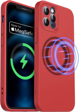 ESR Miękkie etui z MagSafe iPhone 12 czerwony
