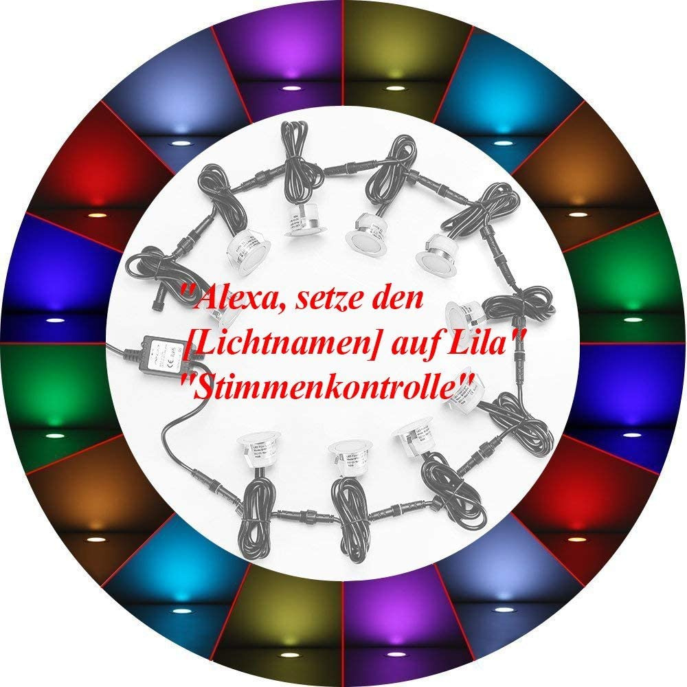 REFLEKTORKI LED DO ZABUDOWY 10szt. WIFI, PILOT RGB REFLEKTORKI LED DO ZABUDOWY 10szt. WIFI, PILOT RGB
