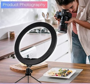 LAMPA PIERŚCIENIOWA LED RING 10W MINI STATYW LAMPA PIERŚCIENIOWA LED RING 10W MINI STATYW