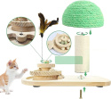 Drapak zabawka interaktywna drewniana dla kota